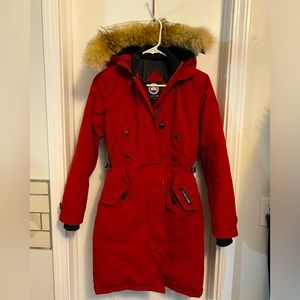 Canada Goose Kensington Parka XS darker red